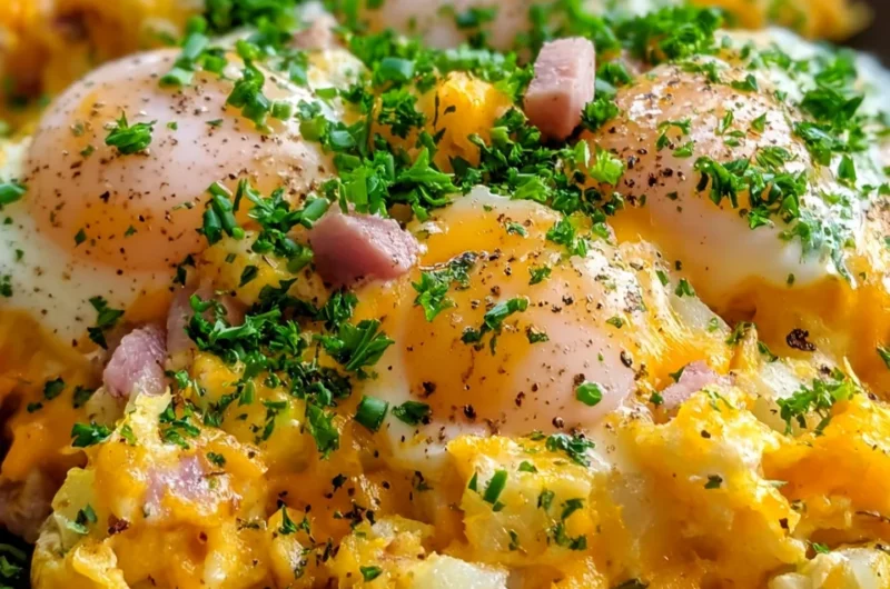 Deliciously Easy Cheesy Potato Egg Scramble Recipe