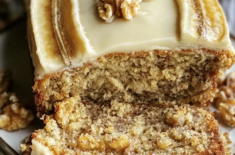 Deliciously Moist Homemade Banana Bread Cake Recipe