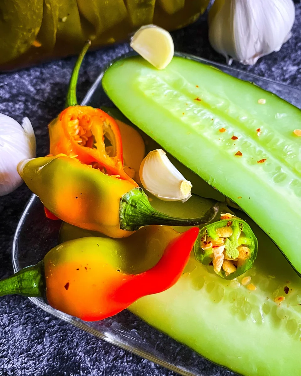 Deliciously Spicy Habanero Garlic Pickles Recipe