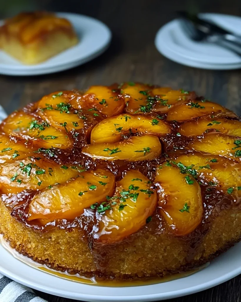 Delightful Peach Upside Down Cake Recipe for Sweet Moments