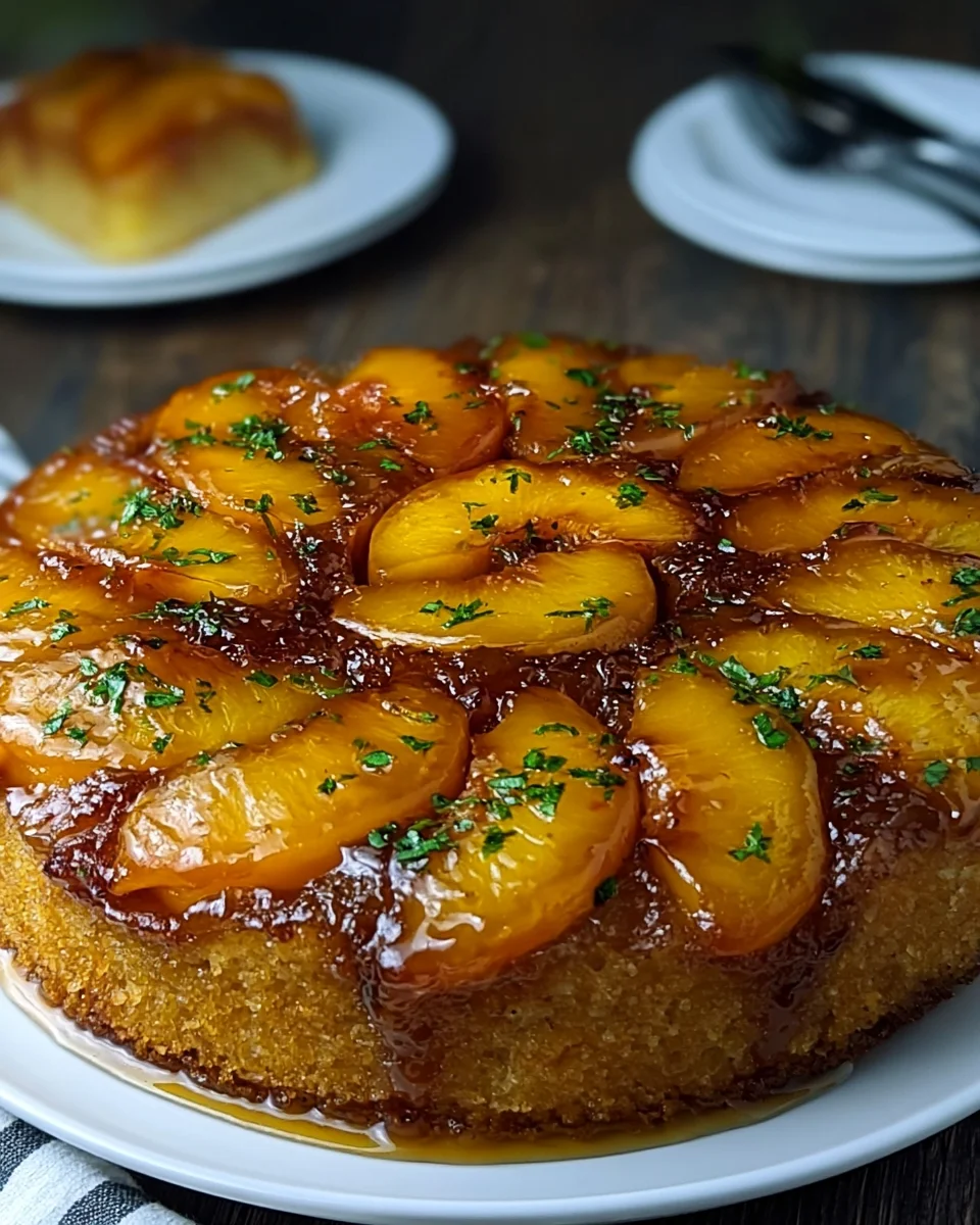 Delightful Peach Upside Down Cake Recipe for Sweet Moments