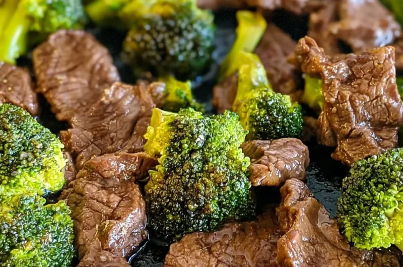 Easy Beef and Broccoli Recipe on the Blackstone Griddle