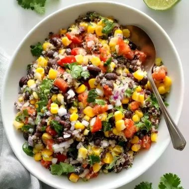 Fresh Sweet Corn and Black Bean Quinoa Salad Recipe