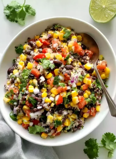 Fresh Sweet Corn and Black Bean Quinoa Salad Recipe