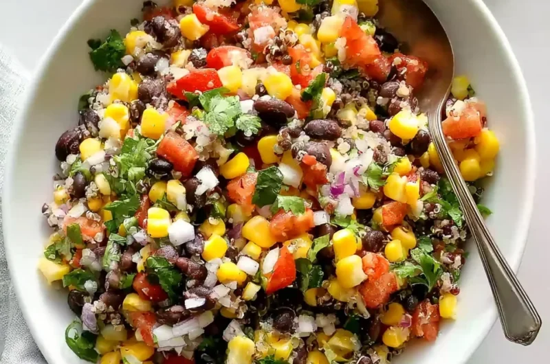 Fresh Sweet Corn and Black Bean Quinoa Salad Recipe