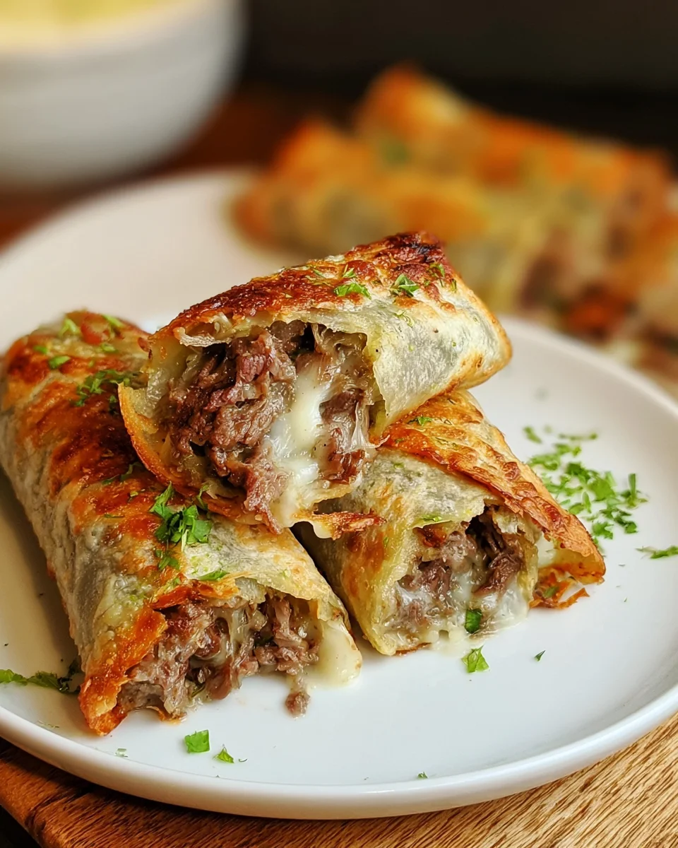 Keto Philly Cheesesteak Roll Ups Recipe