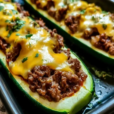 Quick and Tasty 30-Minute Ground Beef Zucchini Boats Recipe