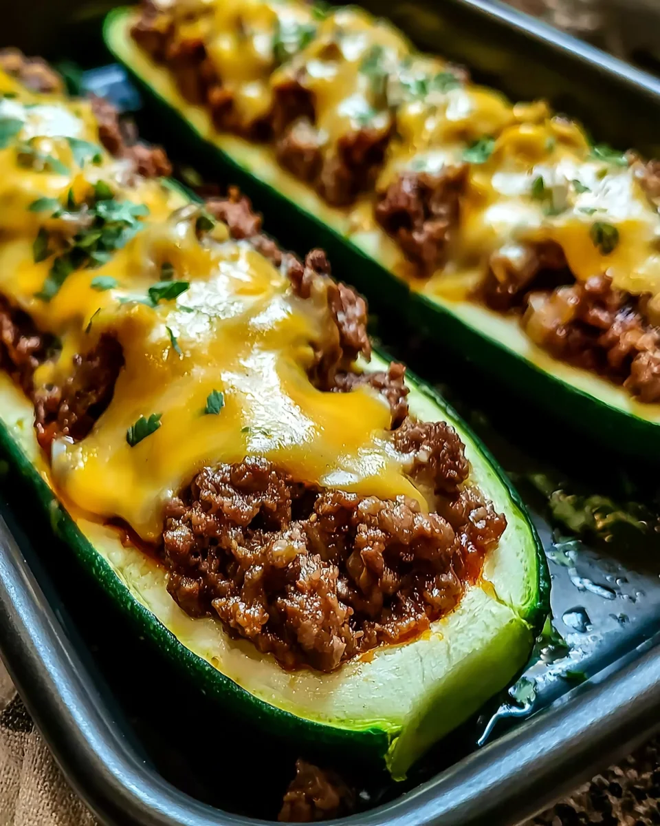 Quick and Tasty 30-Minute Ground Beef Zucchini Boats Recipe