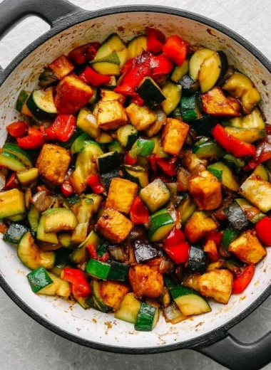 Quick Vegan Zucchini Stir Fry With Tofu Recipe