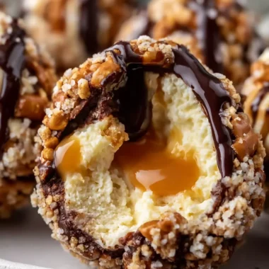 Salted Caramel Pretzel Cheesecake Balls Recipe