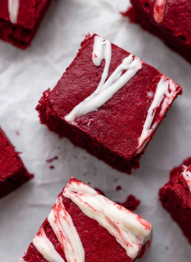 The Best Fudgy Red Velvet Brownies Recipe