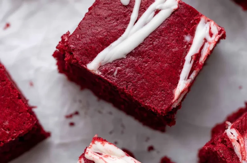 The Best Fudgy Red Velvet Brownies Recipe
