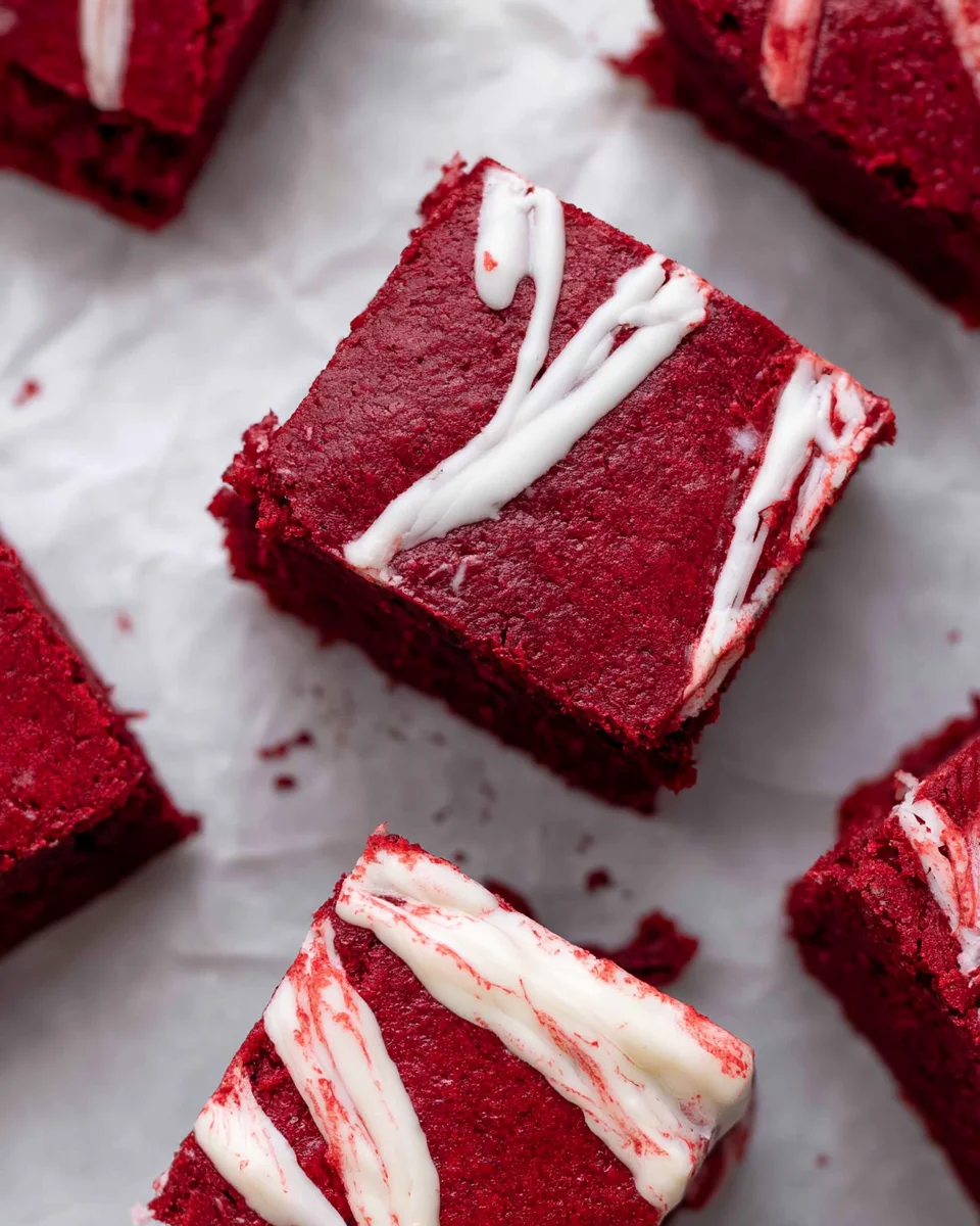 The Best Fudgy Red Velvet Brownies Recipe
